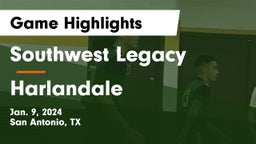 Southwest Legacy  vs Harlandale  Game Highlights - Jan. 9, 2024