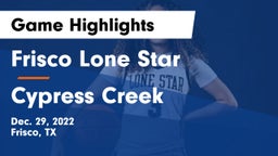 Frisco Lone Star  vs Cypress Creek  Game Highlights - Dec. 29, 2022