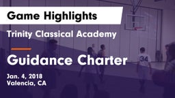 Trinity Classical Academy  vs Guidance Charter Game Highlights - Jan. 4, 2018