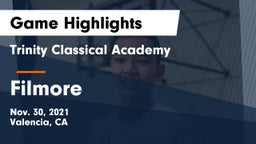 Trinity Classical Academy  vs Filmore  Game Highlights - Nov. 30, 2021