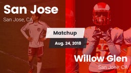 Matchup: San Jose  vs. Willow Glen  2018
