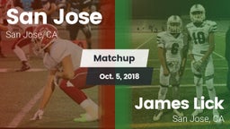 Matchup: San Jose  vs. James Lick  2018