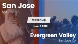 Matchup: San Jose  vs. Evergreen Valley  2018