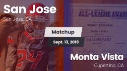 Matchup: San Jose  vs. Monta Vista  2019