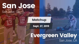 Matchup: San Jose  vs. Evergreen Valley  2019