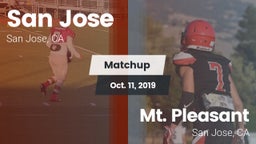 Matchup: San Jose  vs. Mt. Pleasant  2019