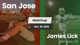 Matchup: San Jose  vs. James Lick  2019