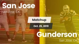 Matchup: San Jose  vs. Gunderson  2019