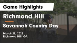 Richmond Hill  vs Savannah Country Day  Game Highlights - March 29, 2023