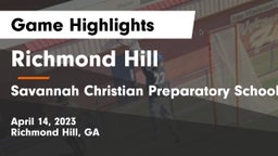 Richmond Hill  vs Savannah Christian Preparatory School Game Highlights - April 14, 2023