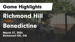 Richmond Hill  vs Benedictine  Game Highlights - March 27, 2024