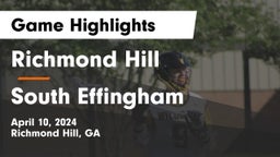 Richmond Hill  vs South Effingham  Game Highlights - April 10, 2024