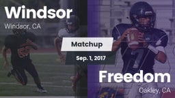 Matchup: Windsor  vs. Freedom  2017