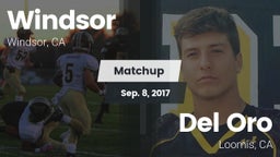 Matchup: Windsor  vs. Del Oro  2017