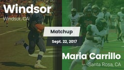 Matchup: Windsor  vs. Maria Carrillo  2017