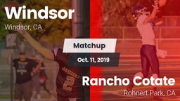 Matchup: Windsor  vs. Rancho Cotate  2019