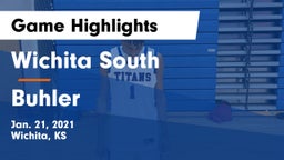 Wichita South  vs Buhler  Game Highlights - Jan. 21, 2021