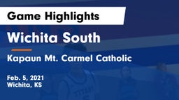 Wichita South  vs Kapaun Mt. Carmel Catholic  Game Highlights - Feb. 5, 2021