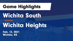 Wichita South  vs Wichita Heights  Game Highlights - Feb. 12, 2021