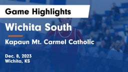 Wichita South  vs Kapaun Mt. Carmel Catholic  Game Highlights - Dec. 8, 2023