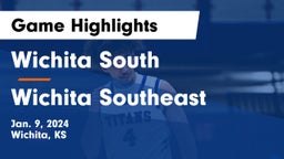 Wichita South  vs Wichita Southeast  Game Highlights - Jan. 9, 2024