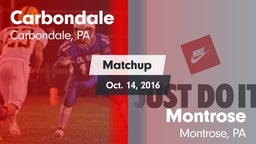 Matchup: Carbondale High vs. Montrose  2016