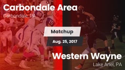 Matchup: Carbondale Area vs. Western Wayne  2017