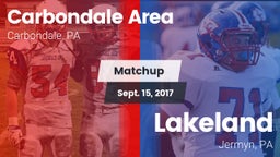 Matchup: Carbondale Area vs. Lakeland  2017
