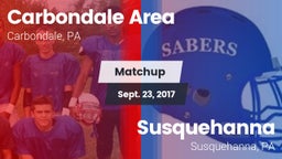 Matchup: Carbondale Area vs. Susquehanna  2017