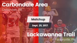 Matchup: Carbondale Area vs. Lackawanna Trail  2017