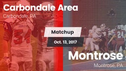 Matchup: Carbondale Area vs. Montrose  2017