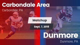 Matchup: Carbondale Area vs. Dunmore  2018