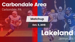 Matchup: Carbondale Area vs. Lakeland  2018