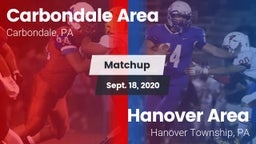 Matchup: Carbondale Area vs. Hanover Area  2020
