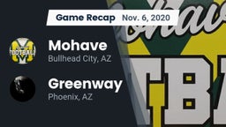 Recap: Mohave  vs. Greenway  2020