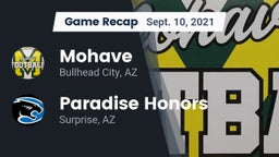 Recap: Mohave  vs. Paradise Honors  2021