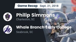 Recap: Philip Simmons  vs. Whale Branch Early College  2018