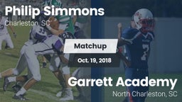 Matchup: Philip Simmons High  vs. Garrett Academy  2018