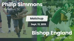 Matchup: Philip Simmons High  vs. Bishop England  2019