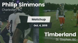Matchup: Philip Simmons High  vs. Timberland  2019