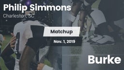 Matchup: Philip Simmons High  vs. Burke 2019