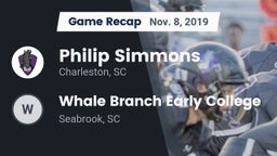 Recap: Philip Simmons  vs. Whale Branch Early College  2019