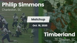 Matchup: Philip Simmons High  vs. Timberland  2020