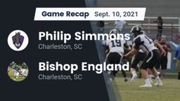 Recap: Philip Simmons  vs. Bishop England  2021