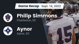 Recap: Philip Simmons  vs. Aynor  2022