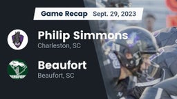 Recap: Philip Simmons  vs. Beaufort  2023
