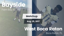Matchup: Bayside  vs. West Boca Raton  2017