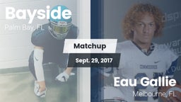 Matchup: Bayside  vs. Eau Gallie  2017