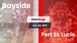 Matchup: Bayside  vs. Port St. Lucie  2017