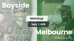 Matchup: Bayside  vs. Melbourne  2018